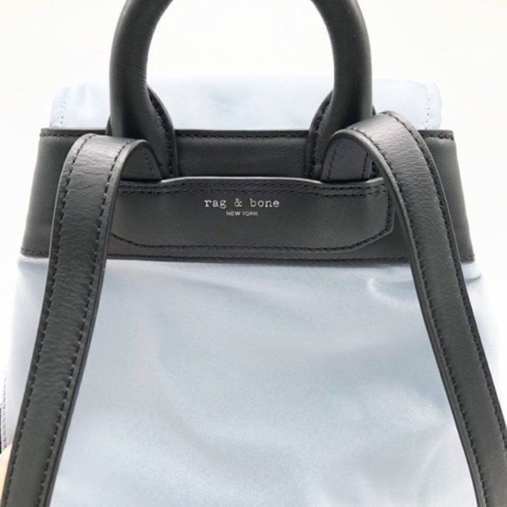 RAG & BONE Nylon & Leather Blue Mini Backpack - Picture 5 of 9